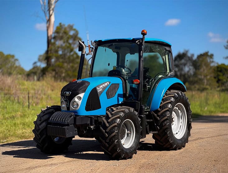 Farm tractor for agricultural use in Australia.