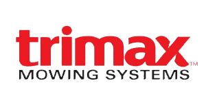 Trimax Mowing Systems logo for professional lawn care equipment.
